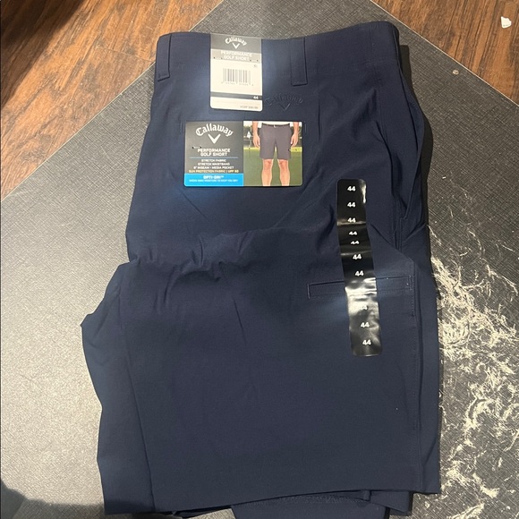 Callaway Men's Dark  Blue peacoat size 44 Flat Front Shorts - Picture 5 of 7